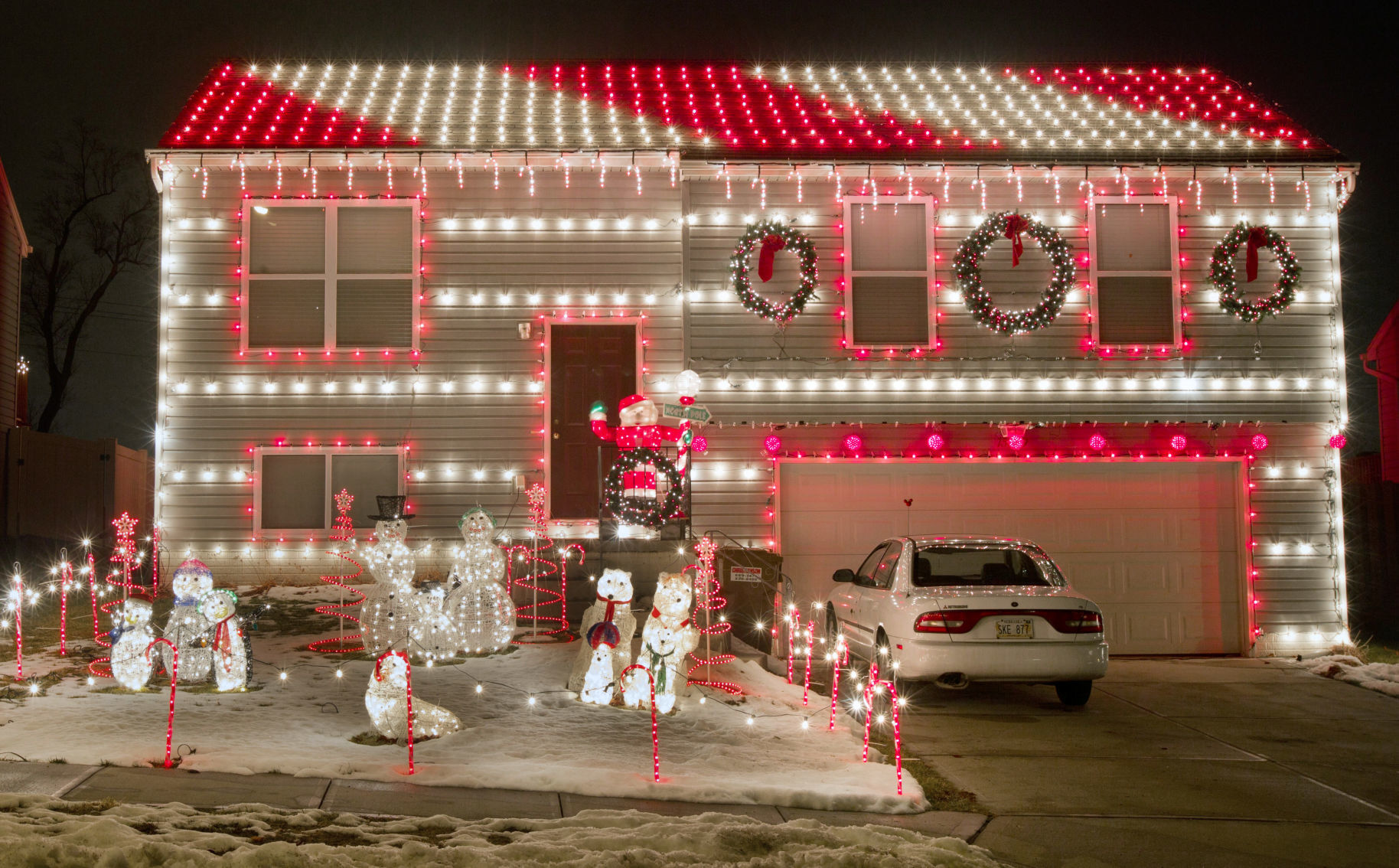 The Falcone Family Christmas lights at 15329 Davidson St.